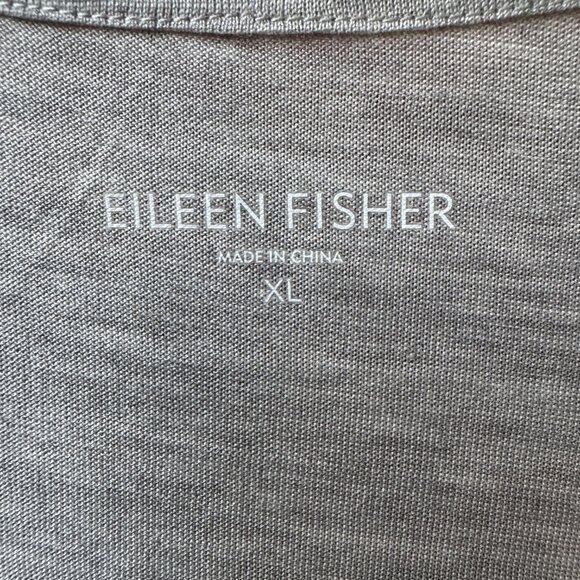 NWT Eileen Fisher Pearl Gray Washable Silk Blend Tunic Tank in Women's X-Large - Picture 3 of 9